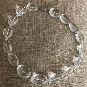 Tiffany Nature rock crystal necklace silver clasp
